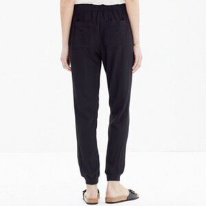 Madewell Black Pull On Track Pant Lightweight Jogger Trousers XS